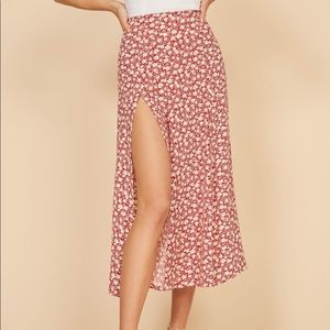 Reformation midi skirt